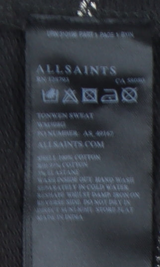 AllSaints Unisex Black M Pullover Sweatshirt