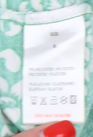 QED London Women's Green Floral Dress Medium