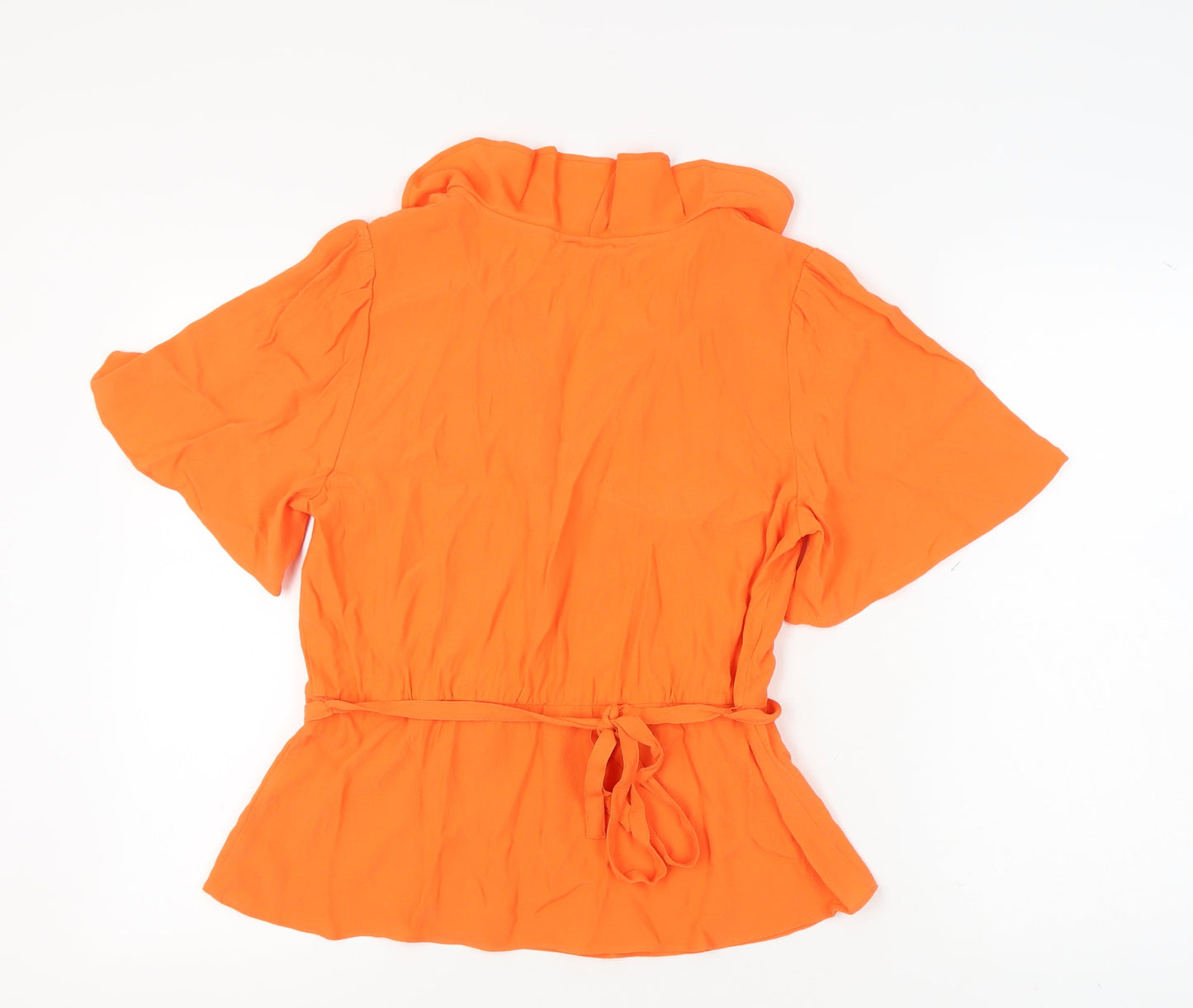 Marks and Spencer Women's Orange Blouse, Size 14, Viscose