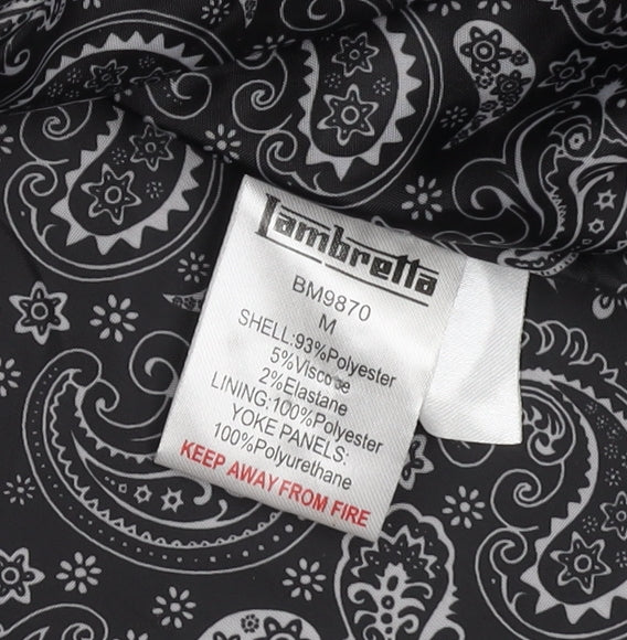 Lambretta Men's Black Mid-Length Coat, Size M