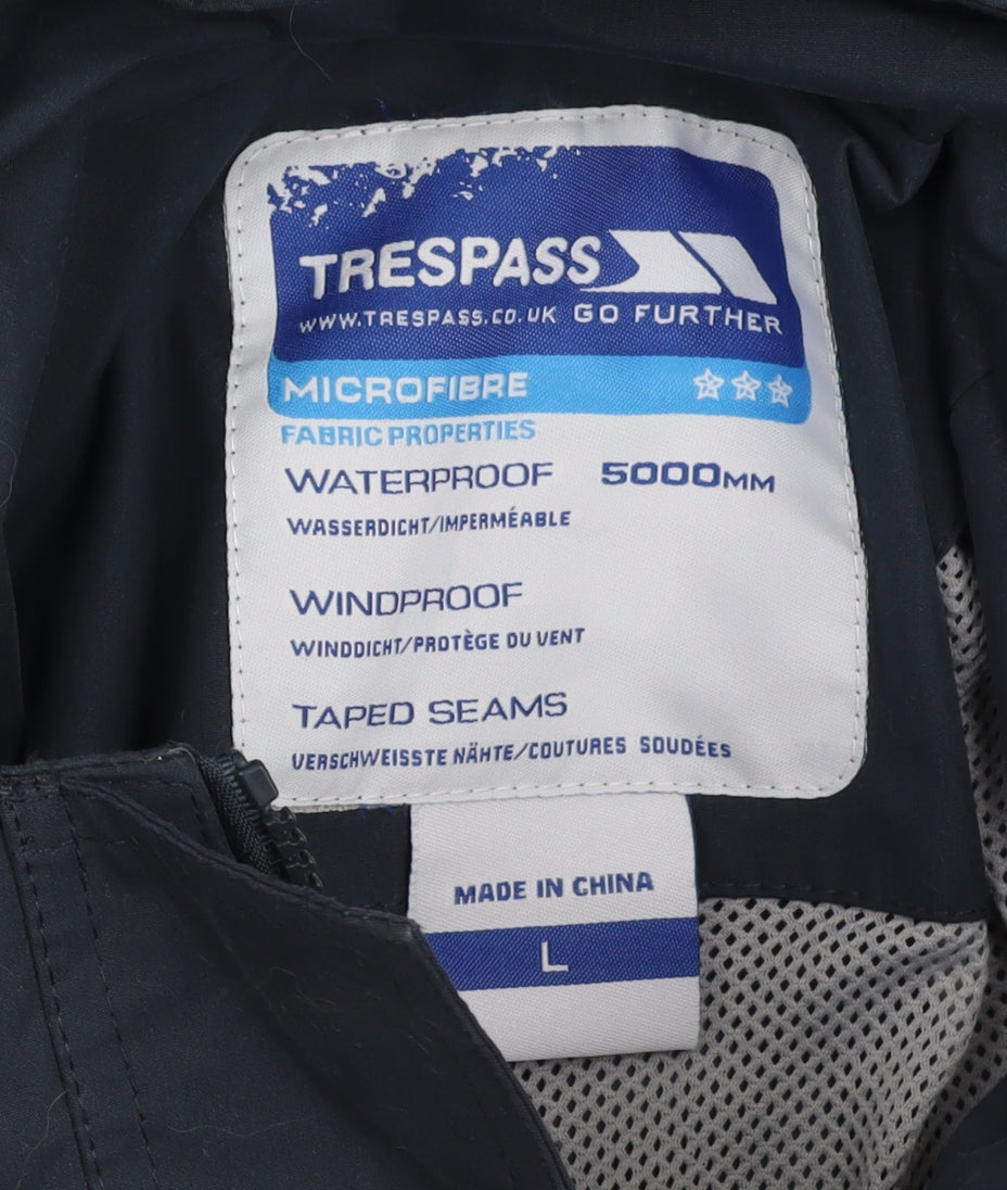 Trespass Men's Blue Waterproof Rain Coat L