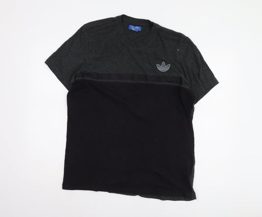 Adidas Men's Black XL Sports T-Shirt, Cotton Crew Neck