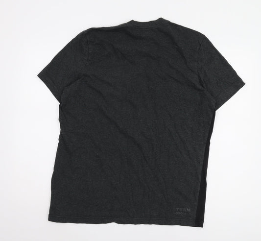Adidas Men's Black XL Sports T-Shirt, Cotton Crew Neck