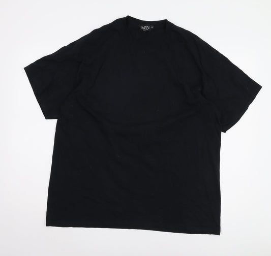 boohooMAN Men's Black Graphic Print T-Shirt, M