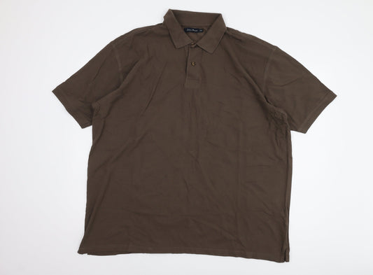 James Pringle Men's Brown 2XL Polo Shirt