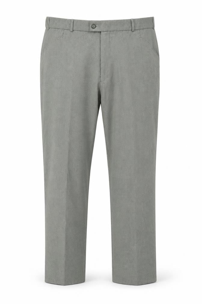C&A Men's Grey Check Trousers L