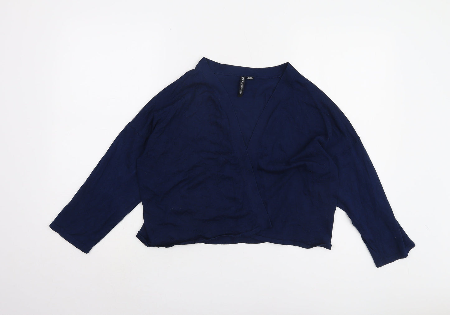 Capsule Women's Blue V-Neck Long Sleeve Jumper Size 16/18