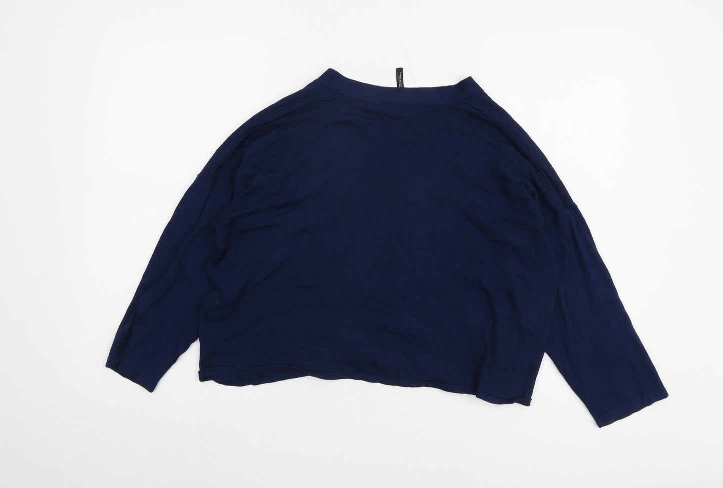 Capsule Women's Blue V-Neck Long Sleeve Jumper Size 16/18