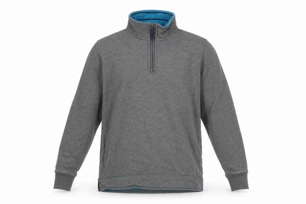 Mens UK S  White Stuff Grey Henley Sweatshirt