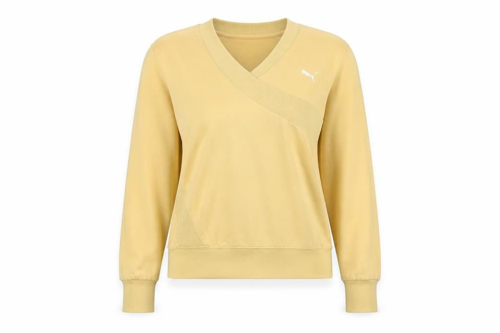 Womens UK XS Regular PUMA Beige Wrap Sweatshirt