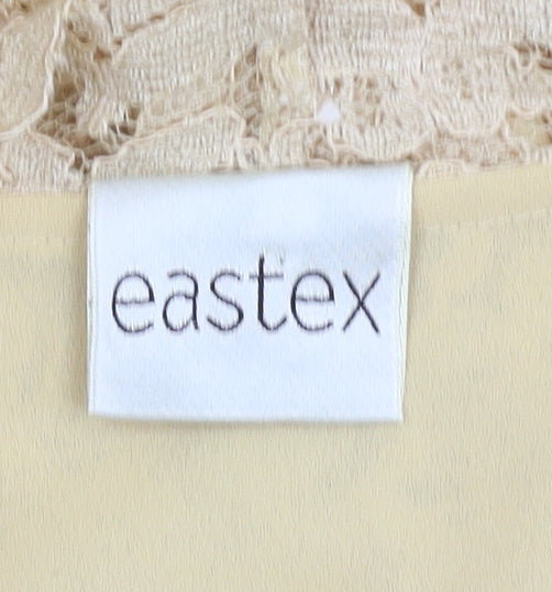 Eastex Women's Beige Lace Blouse, Size 12, Elegant Formal