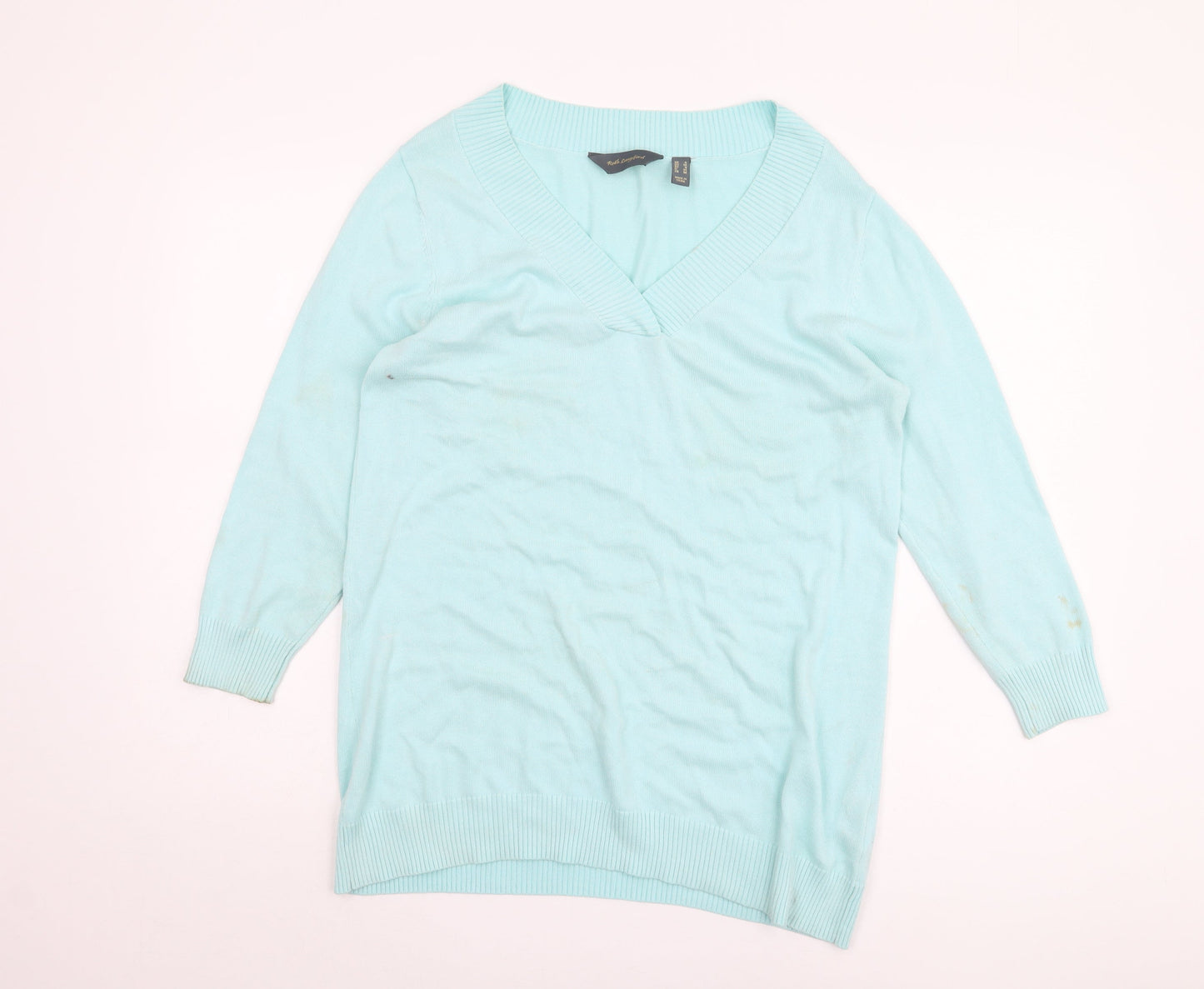 Ruth Langsford Women's Blue V-Neck Pullover Jumper S