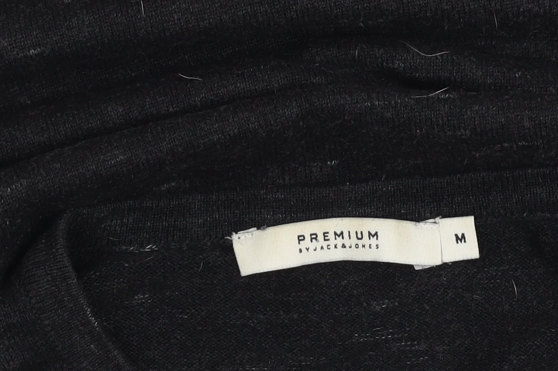 Jack & Jones Men’s Black Medium Pullover Jumper