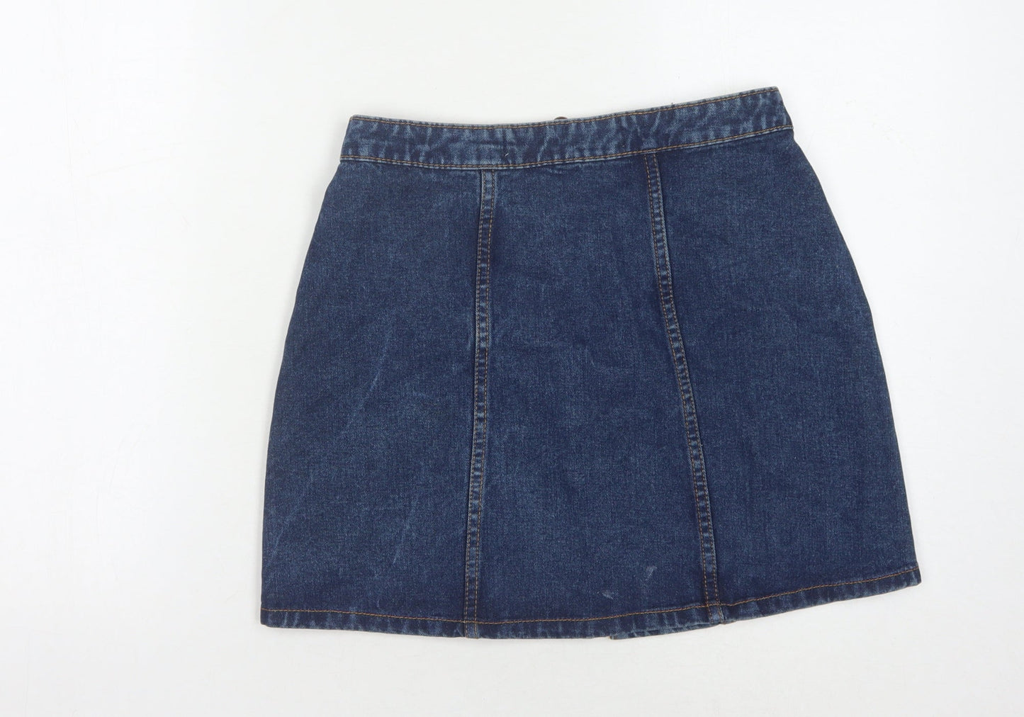Denim Co Women's Blue Denim Short Skirt Size 8