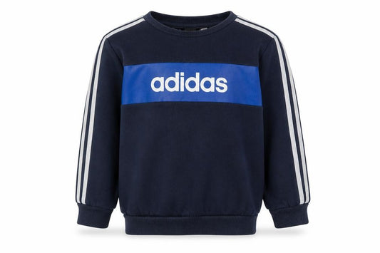 Adidas Boys Blue Pullover Sweatshirt 4 Years Logo Casual