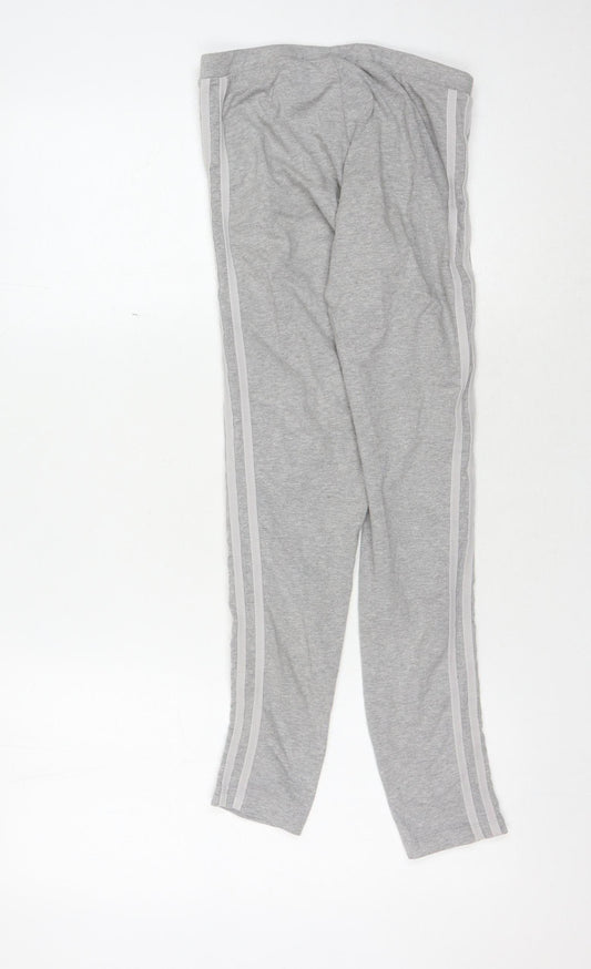 Adidas Girls Grey Ankle Leggings - Size 8 Years