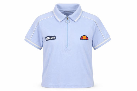 Unisex Adultss UK Size 6 ellesse Blue Cotton Polo