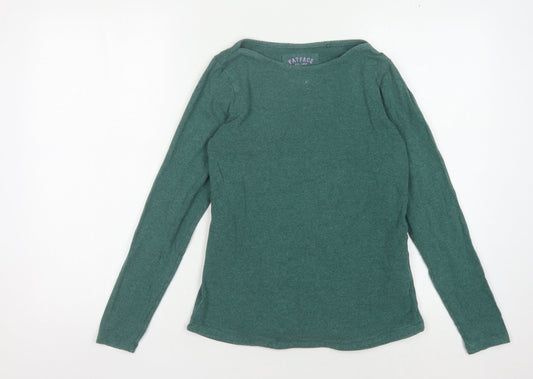 Fat Face Women's Green Basic Top Size 6