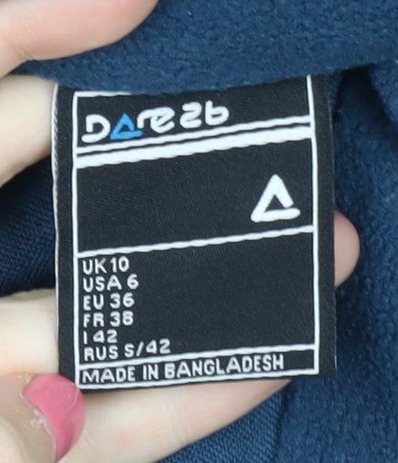 Dare2b Women's Blue Sweatshirt, Size 10, High Neck, Zip
