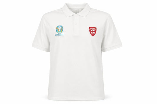 UEFA Euro 2020 Men's White XL Polo Shirt with Logo