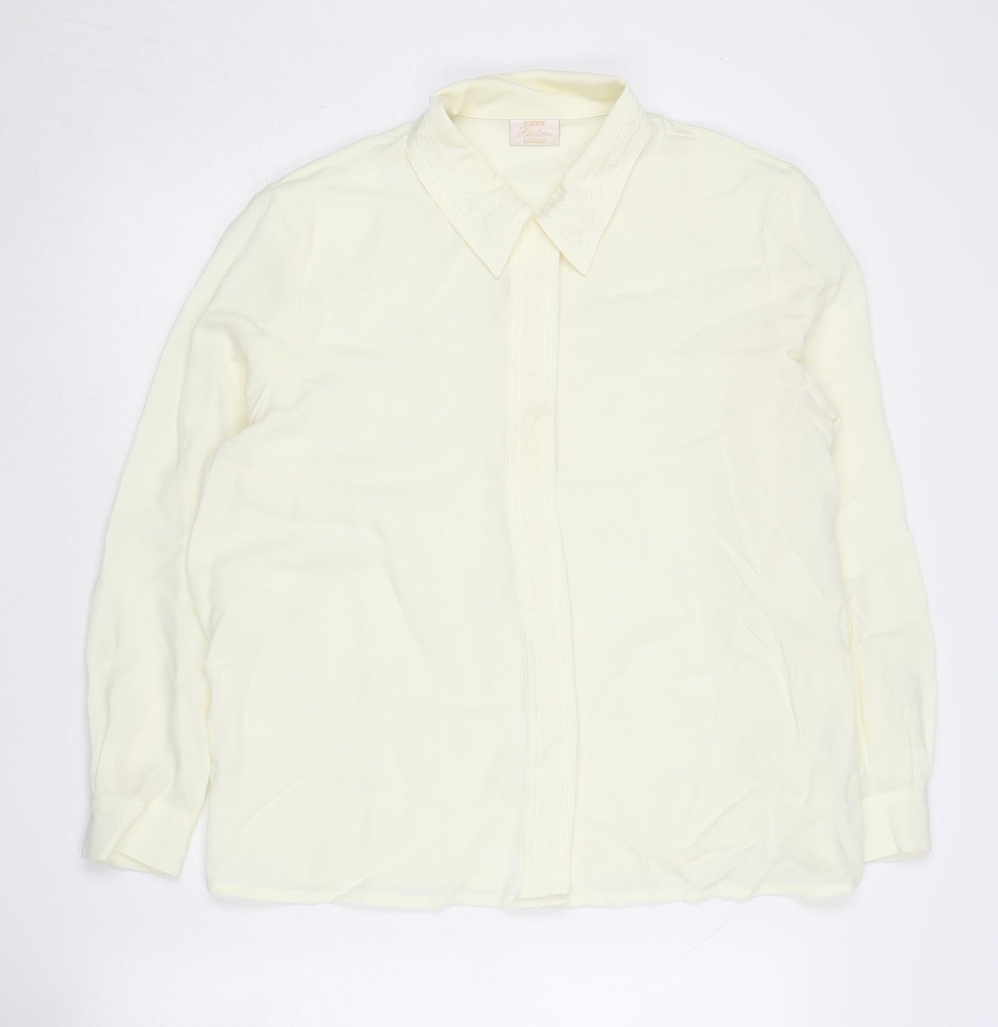 Eastex Women's Ivory Button-Up Shirt Size 16