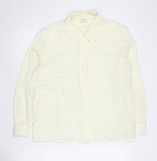 Eastex Women's Ivory Button-Up Shirt Size 16