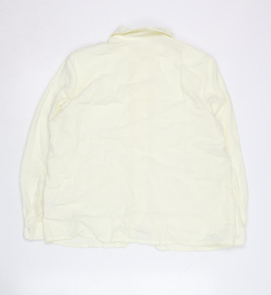 Eastex Women's Ivory Button-Up Shirt Size 16