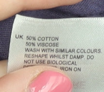 White Stuff Women's Purple Geometric Dress Size 10
