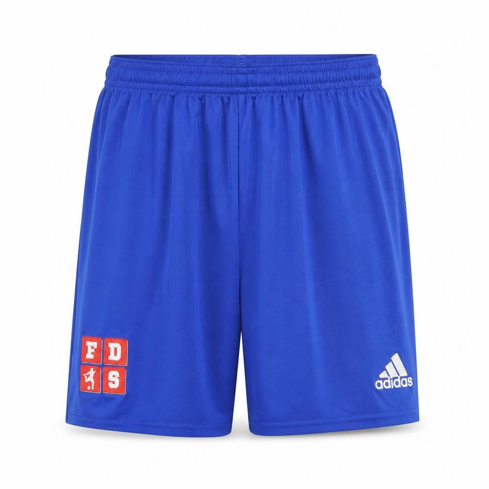 Front view of Adidas Blue XS Athletic Gym Shorts