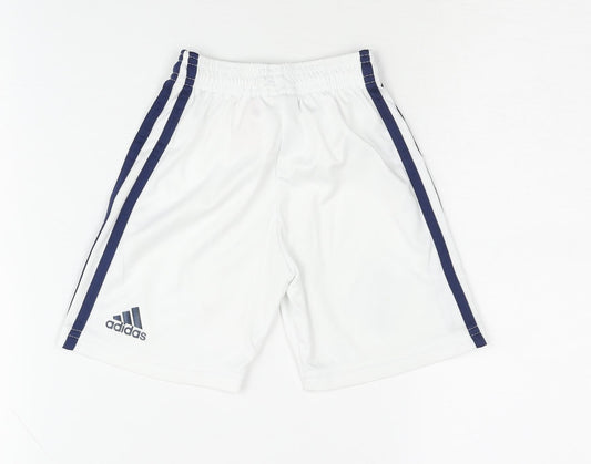 Adidas Boys White Football Shorts 2 Years Athletic