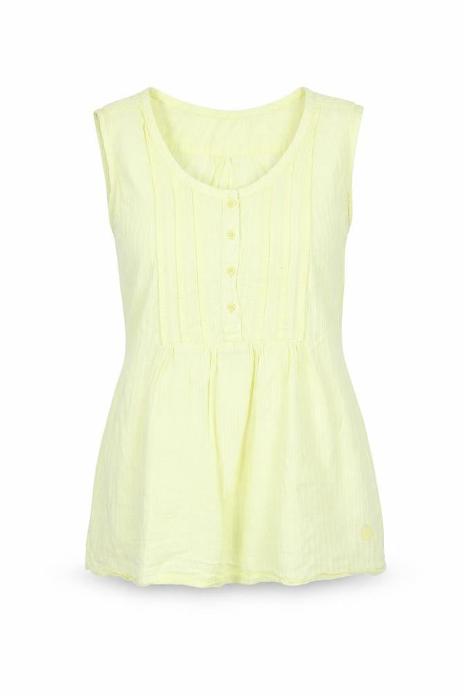 Womens UK Size 10 Peter Storm Yellow 100% Cotton Blouse