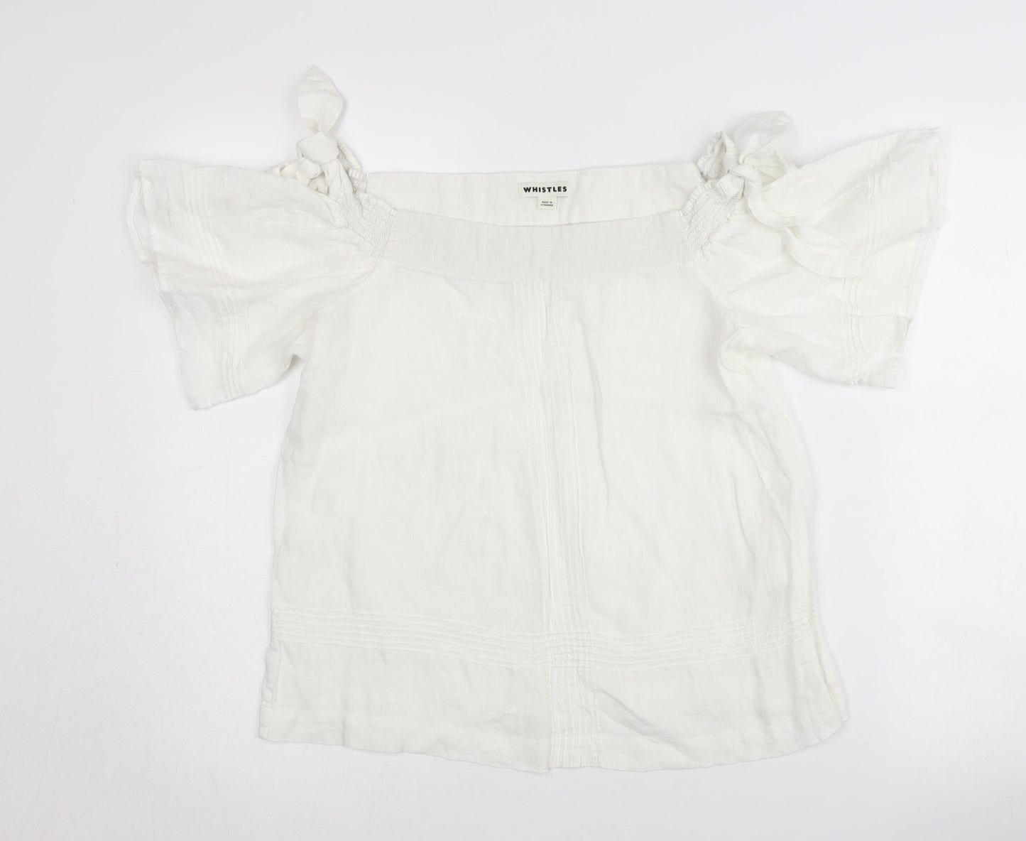 Whistles Women's White Off the Shoulder Blouse - Size S
