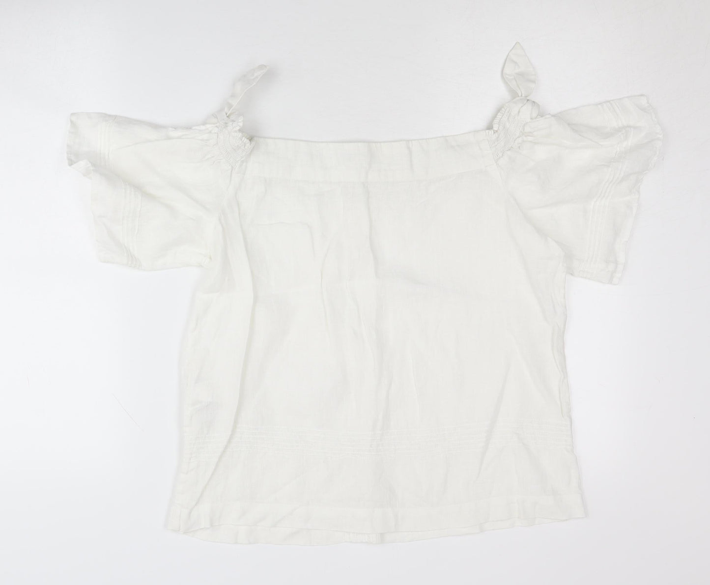 Whistles Women's White Off the Shoulder Blouse - Size S