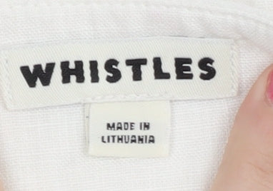 Whistles Women's White Off the Shoulder Blouse - Size S