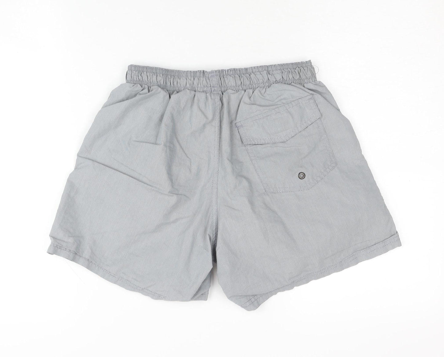 Trespass Men's Grey M Swim Shorts - Elastic Waist, Pockets