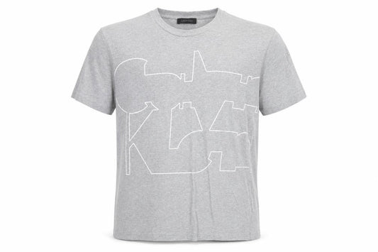 Mens UK Size L Calvin Klein Grey  Cotton Blend T-Shirt