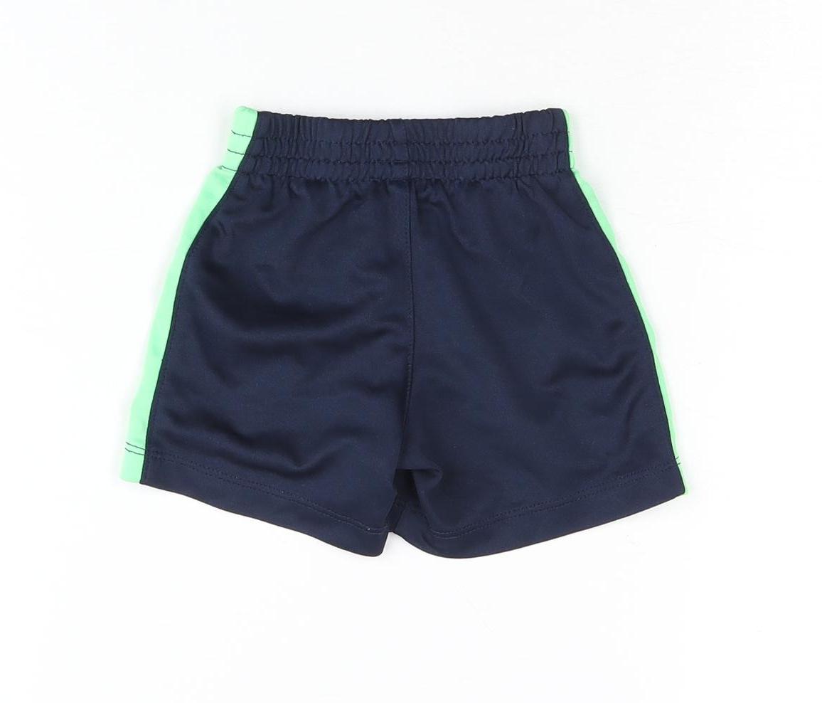 Nike Unisex Baby Blue Track Shorts 12 Months Elastic Waist