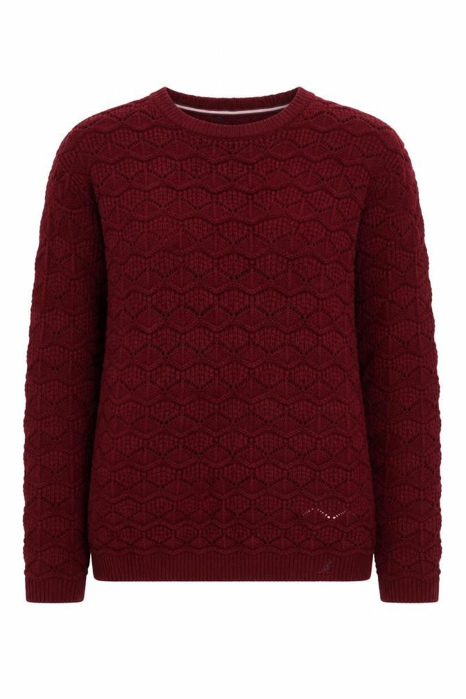 Womens UK M Regular Kangol Red Pullover Open-Knit