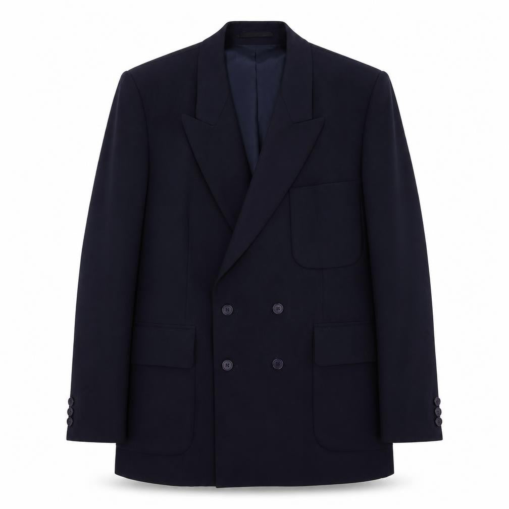 Mens 40 Chest Regular Jeff Banks Blue Six-Button