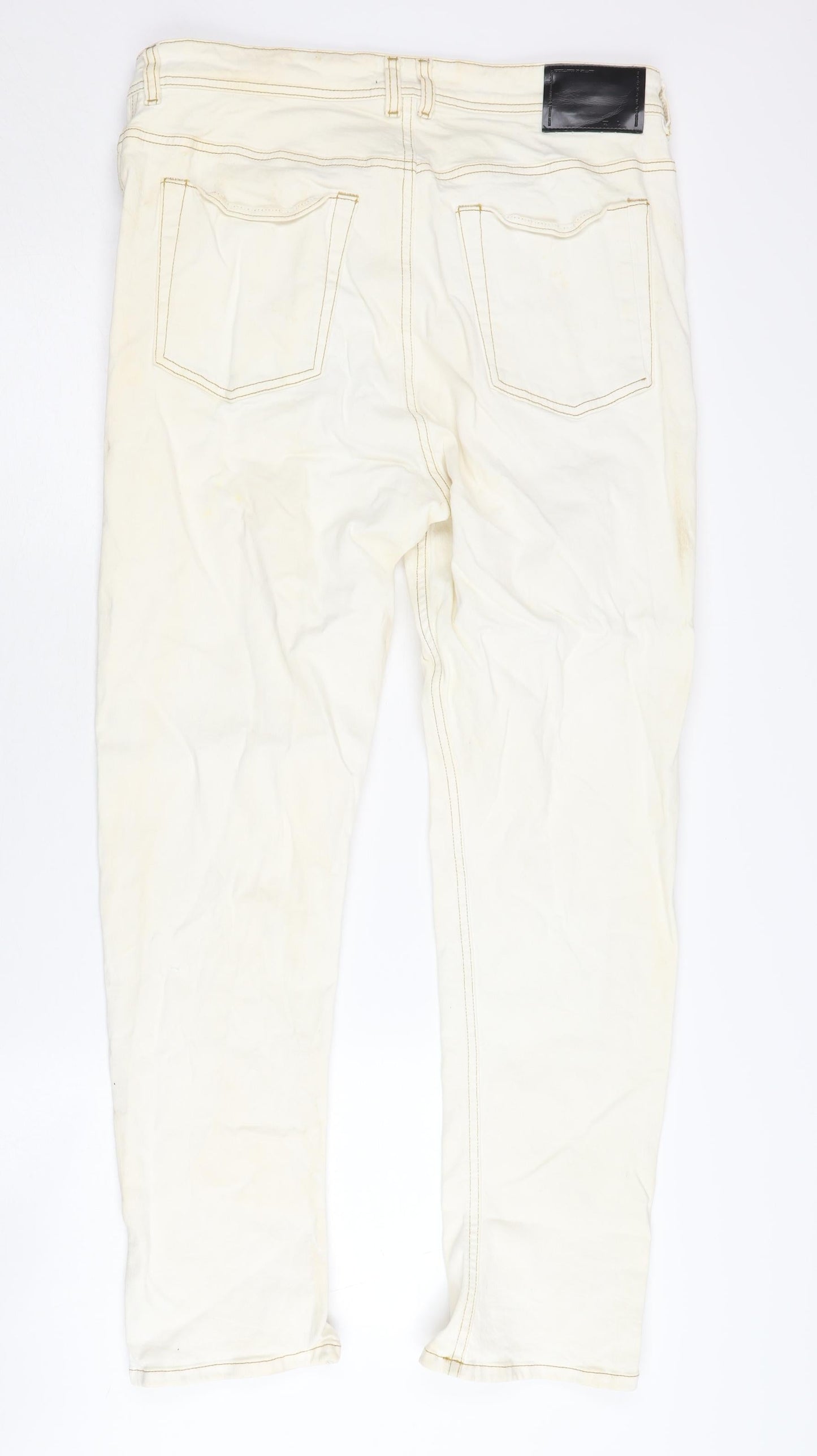 Diesel Black Gold Men's Ivory Straight Jeans Size 32