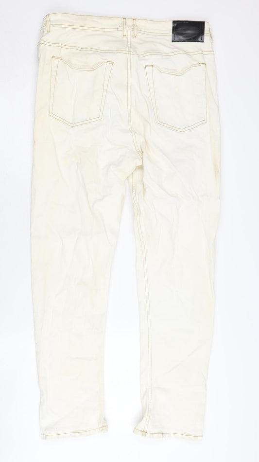 Diesel Black Gold Men's Ivory Straight Jeans Size 32