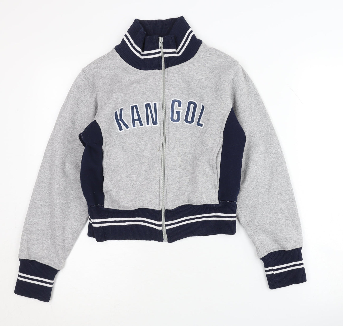 Kangol Women's Grey Varsity Jacket Size 8