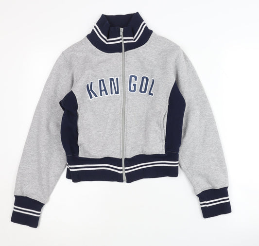 Kangol Women's Grey Varsity Jacket Size 8