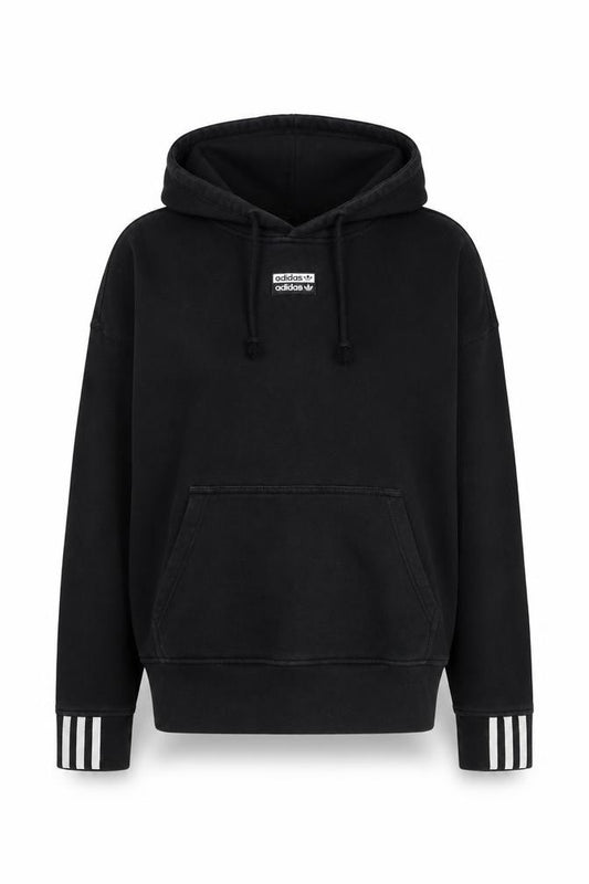 Womens UK M Regular adidas Black Pullover Hoodie