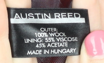 Austin Reed Men's Black Blazer, 42R Pinstripe Jacket