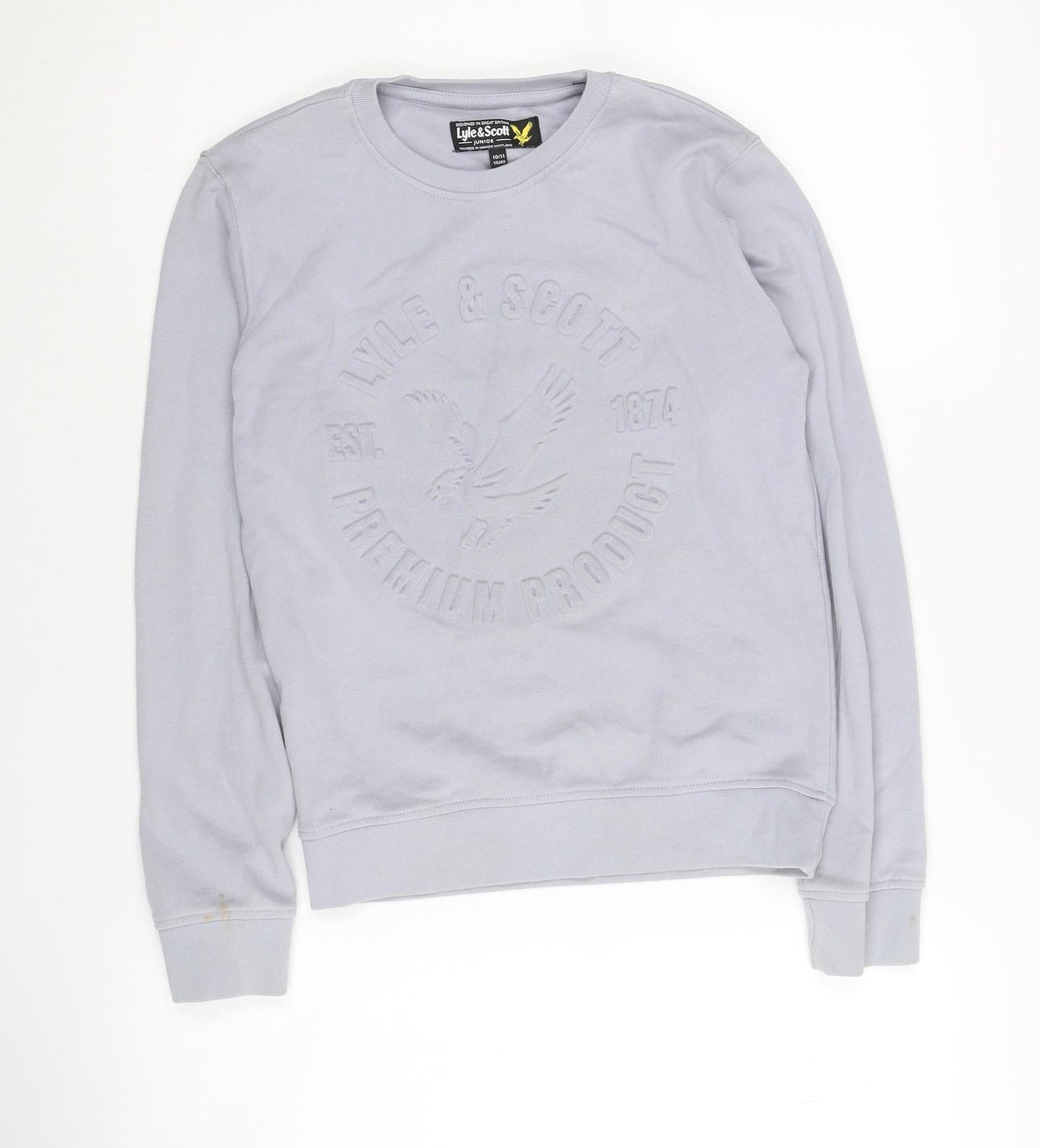 Lyle & Scott Boys Grey Pullover Sweatshirt 10-11 Years