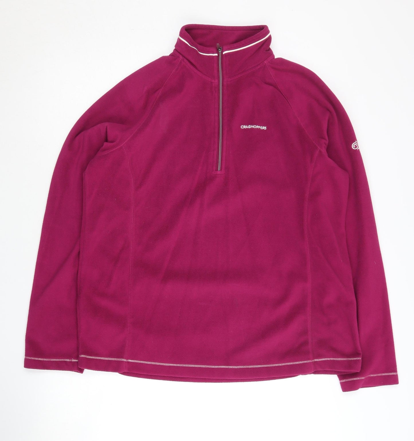 Craghoppers Women's Pink Fleece Sweatshirt Size 14