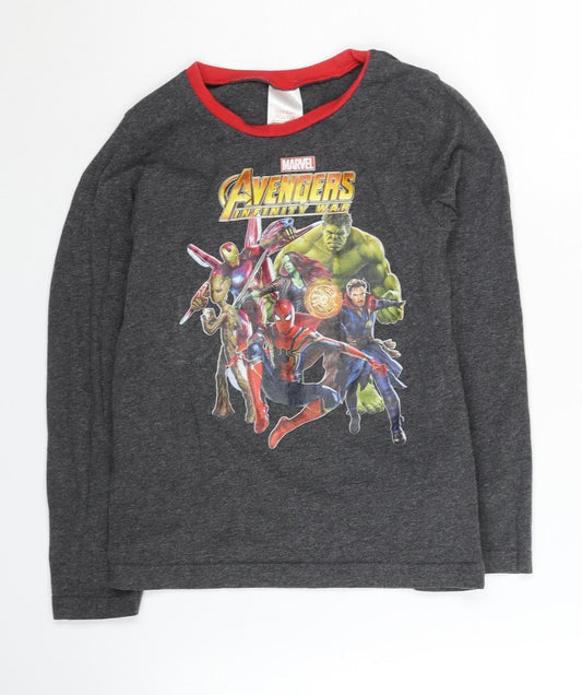 Avon Boys Grey Marvel Avengers T-Shirt 7-8 Years