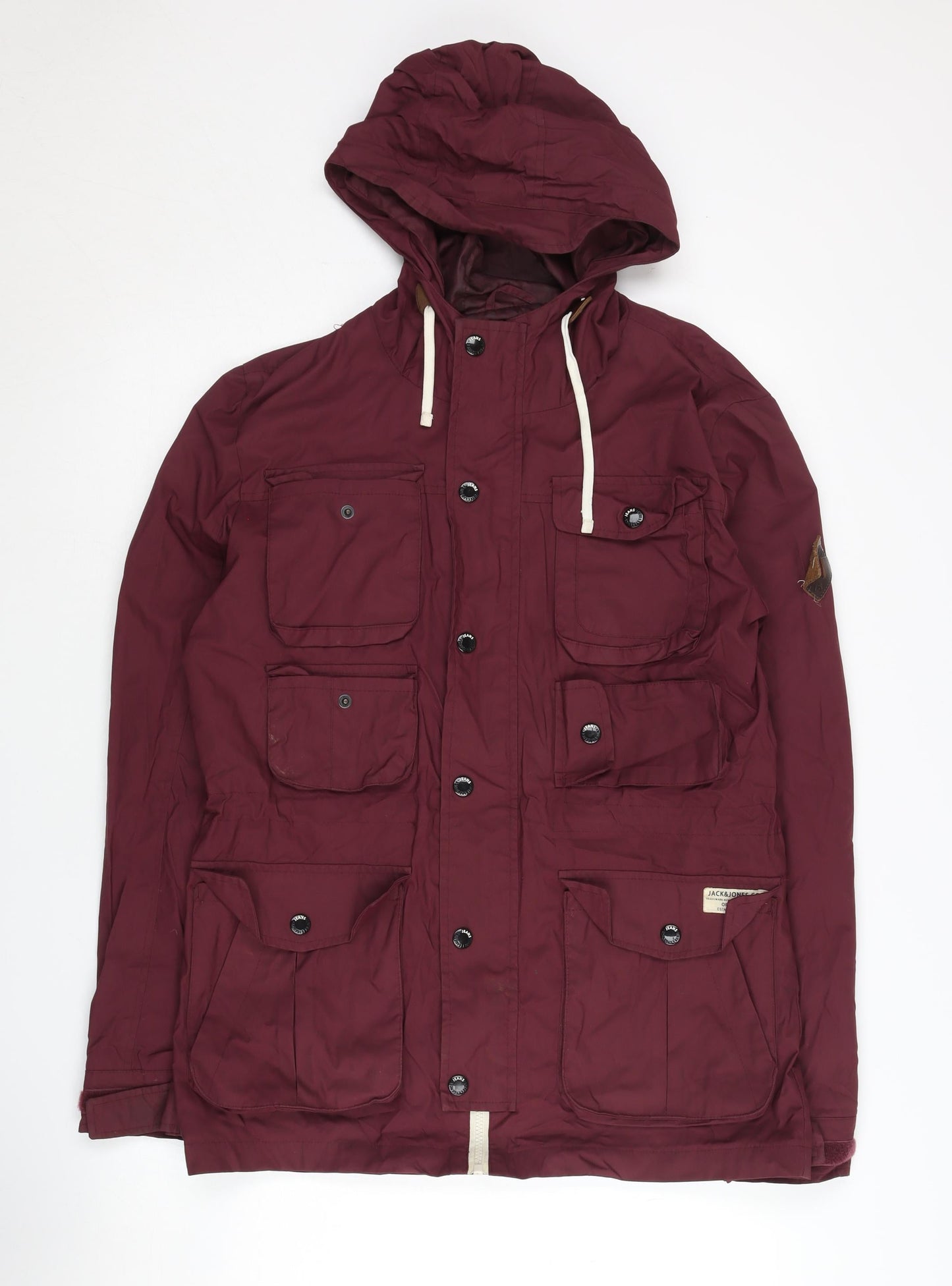 Jack & Jones Men's Red Anorak Jacket, Size S
