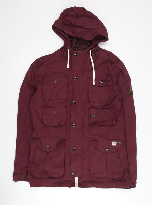 Jack & Jones Men's Red Anorak Jacket, Size S